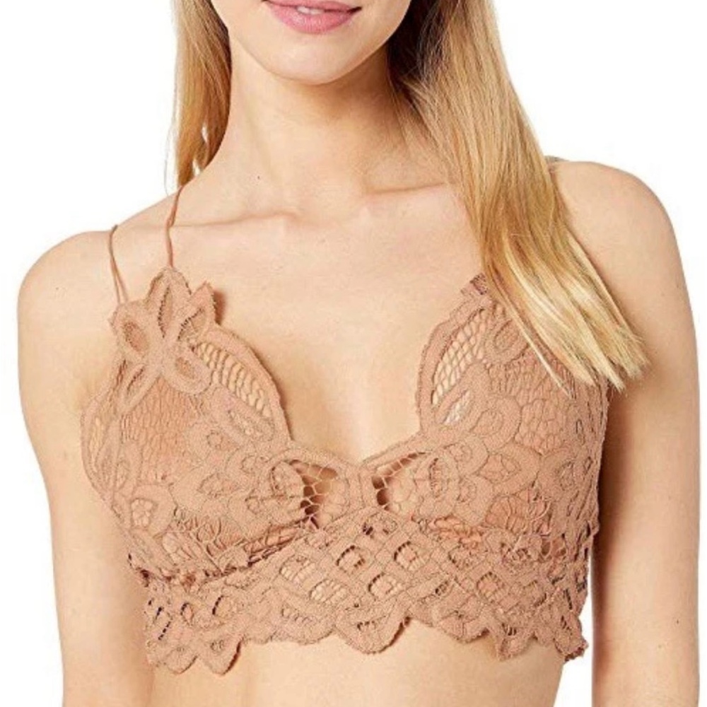Free People FP One Lace Bralette in Tan